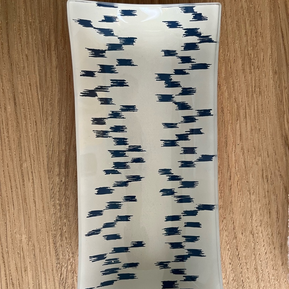 J. Crew glass catch all jewelry tray. NIB
